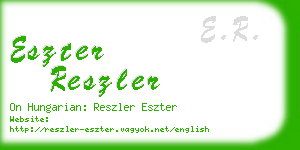 eszter reszler business card